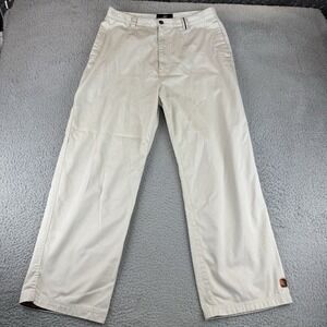 Vintage Mongoose BMX Chino Pants 34x30 Beige Y2K Skate Streetwear Rare